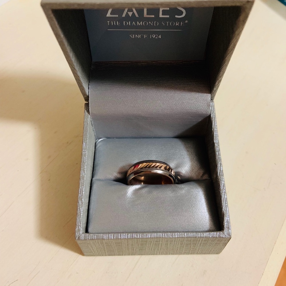 Rose gold wedding band